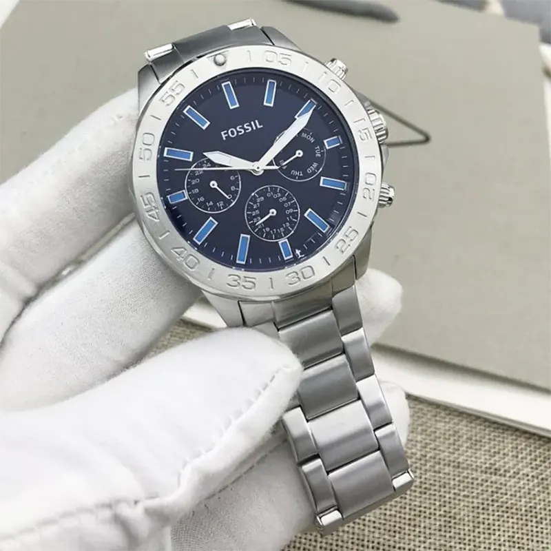 Fossil Bannon Multifunction Blue Dial Men's Watch- BQ2503